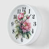 Horloge Pivoine (Angle)