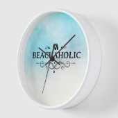 Horloge Plage de Watercolor Beachaholic (Angle)