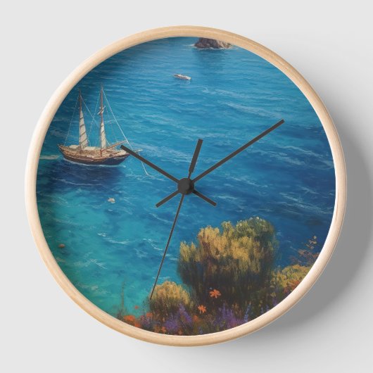 Horloge Plage en Grèce (Recto)