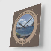 Horloge Plage (personnalisable) (Angle)