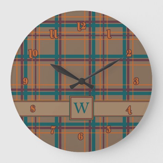 Horloge Plaid Chic Automne (Recto)