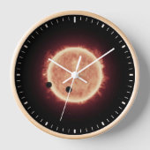 Horloge Planètes Transitant Red Nwarf Star Dans Trappist-1 (Recto)