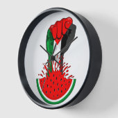 Horloge Poing de résistance palestinienne sur le symbole d (Angle)
