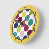 Horloge Pointe Colorée De Mood Moderne (Angle)