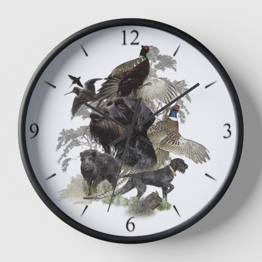 Horloge Pointer à poil dur allemand (Recto)