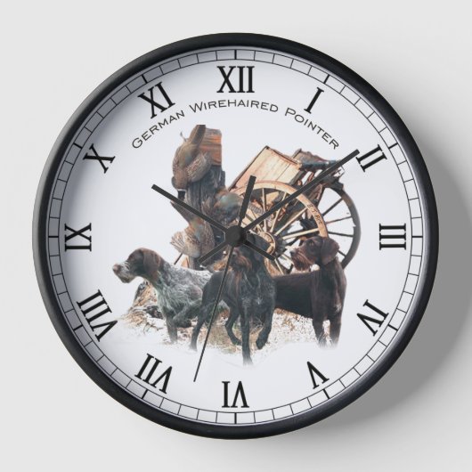 Horloge Pointer allemand à poil dur (Recto)