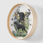 Horloge Pointeur à poils courts allemand (Angle)