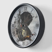 Horloge Pointeur À poils durs allemand (Angle)