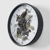 Horloge Pointeur À poils durs allemand (Angle)