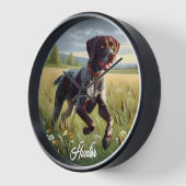 Horloge Pointeur court allemand en cours d'exécution (Angle)