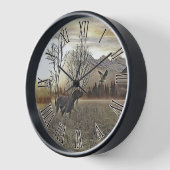 Horloge Pointeurs allemands à poils courts (Angle)