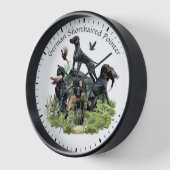 Horloge Pointeurs noirs allemands (Angle)