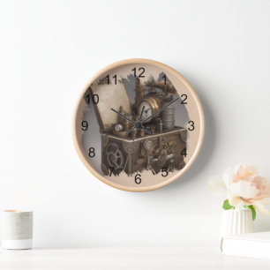 Horloge Poitrine au trésor avec des lances antique