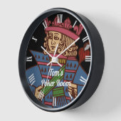 Horloge Poker - Personnalisable - King (Angle)