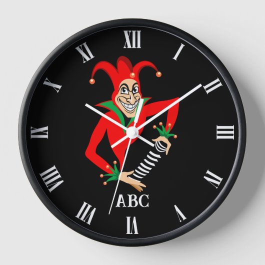 Horloge Poker - Personnalisable - Poker Joker (Recto)