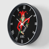 Horloge Poker - Personnalisable - Poker Joker (Angle)