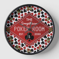 Poker Room Casino Personnalisable Nom de texte Con