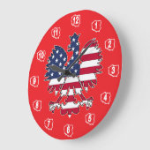 Horloge polonaise d'aigle américain (Angle)