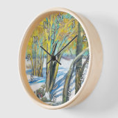 Horloge pont en hiver (Angle)