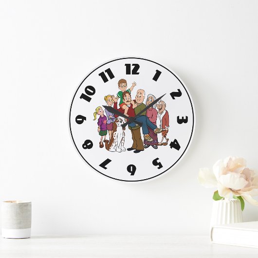Horloge Portrait Famille