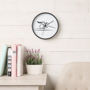 Horloge Poster de coordination Pilates - Réformateur