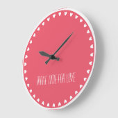Horloge pour amour de coeurs d'amour "faites (Angle)
