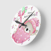 Horloge pour la chambre des filles pour bébés (Angle)