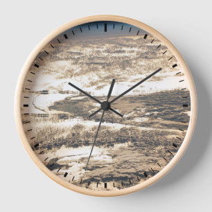 Horloge Poutres De Soleil Au Large De L'Océan Atlantique