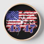 Horloge Président Trump 45 47 (Recto)