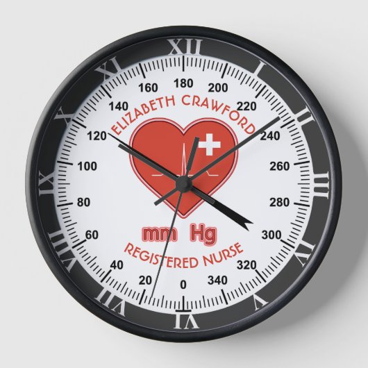Horloge Pression artérielle Surveillance des soins de sant (Recto)