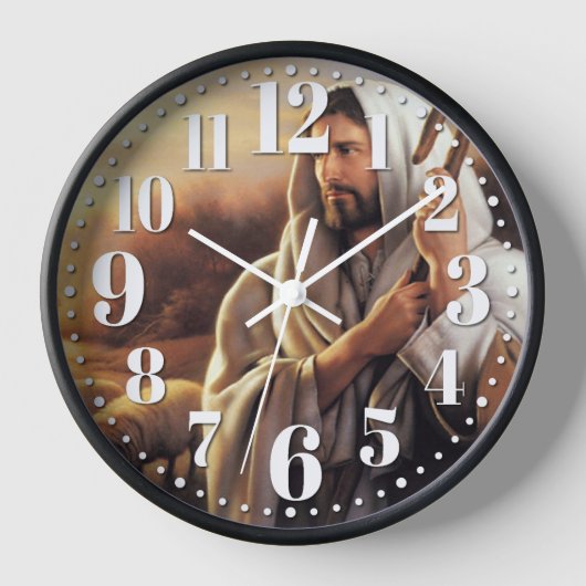 Horloge Prière du Seigneur Jésus Christ Pasteur (Recto)