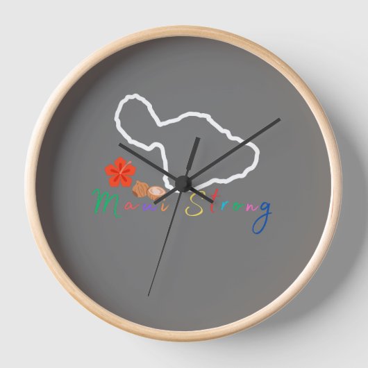 Horloge Priez pour Maui Hawaii Strong (Recto)