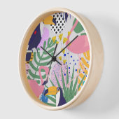 Horloge Printemps tropical (Angle)
