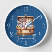 Horloge progression de la couture mignonne ajouter du text (Recto)