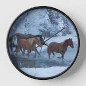 Horloge Promenade à cheval en hiver (Recto)