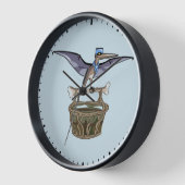 Horloge Pteranodon Portant Un Panier (Angle)