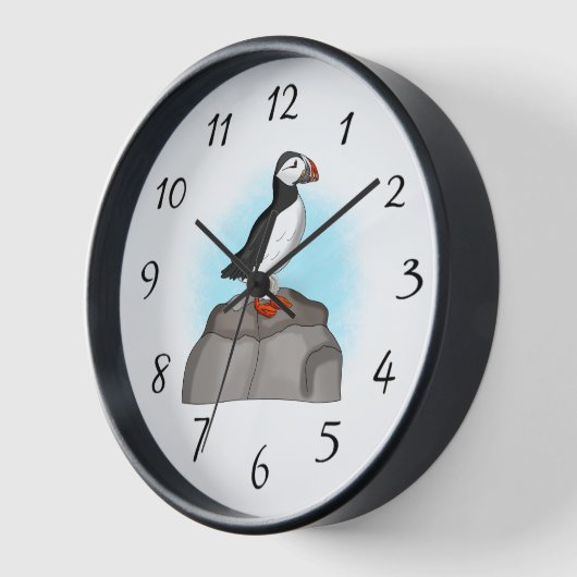 Horloge Puffin à main fine (Angle)