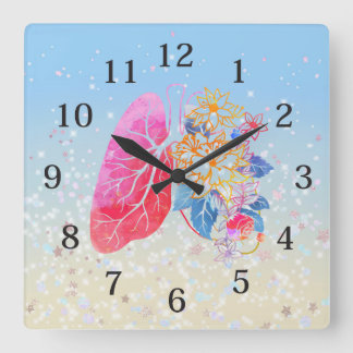 Horloge pulmonaire florale pour appareil respirato