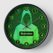 Horloge Punk Cyber Hacker : Ados / Programmeurs Magicien d (Recto)