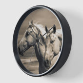 Horloge Quart De Chevaux Sur Les Prairies Canadiennes (Angle)