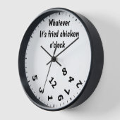 Horloge Quoi que ce soit Fried poulet O'clock Fun Restaura (Angle)