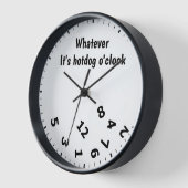Horloge Quoi que ce soit Hotdog O'clock Restaurant amusant (Angle)