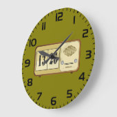 Horloge Radio Flip Rétro Vintage (Angle)