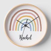 Horloge Rainbow Custom name (Recto)