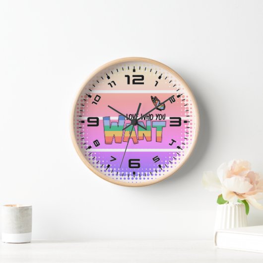 Horloge Rainbow Love Qui Vous Voulez (Maison)