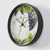 Horloge Raisins Botanique Pays Cuisine (Angle)