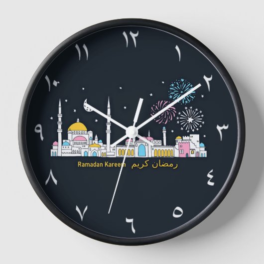 Horloge Ramadan vasque apparente (en anglais seulement) (Recto)