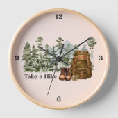 Horloge Randonnée à Mountain Outdoor Nature (Recto)