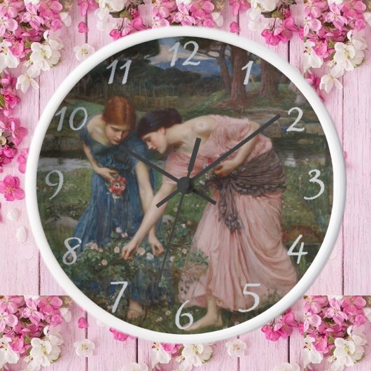 Horloge Rassemblez Ye Rosebuds Pendant Que Vous Pouvez