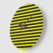 Horloge rayée noire et jaune (Angle)